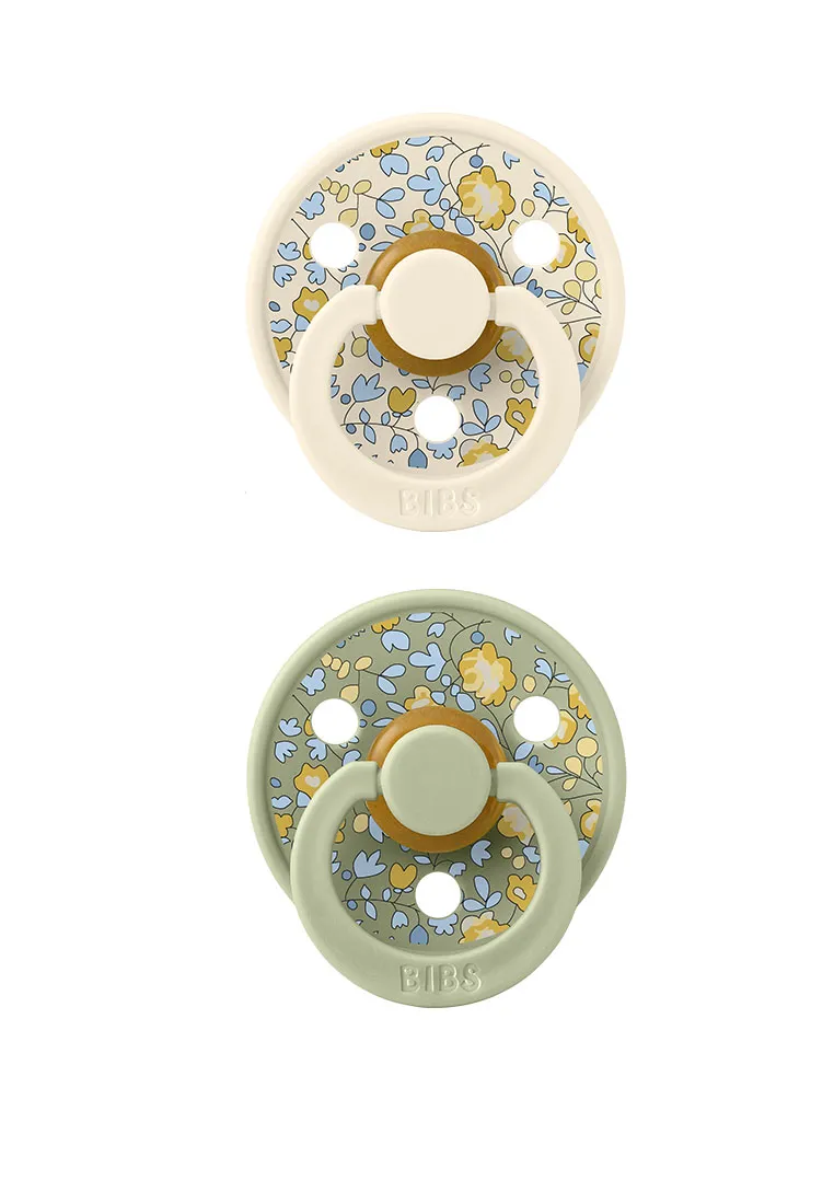 Набор пустышек латексных BIBS Liberty Colour, 2 шт. 0+ месяцев
