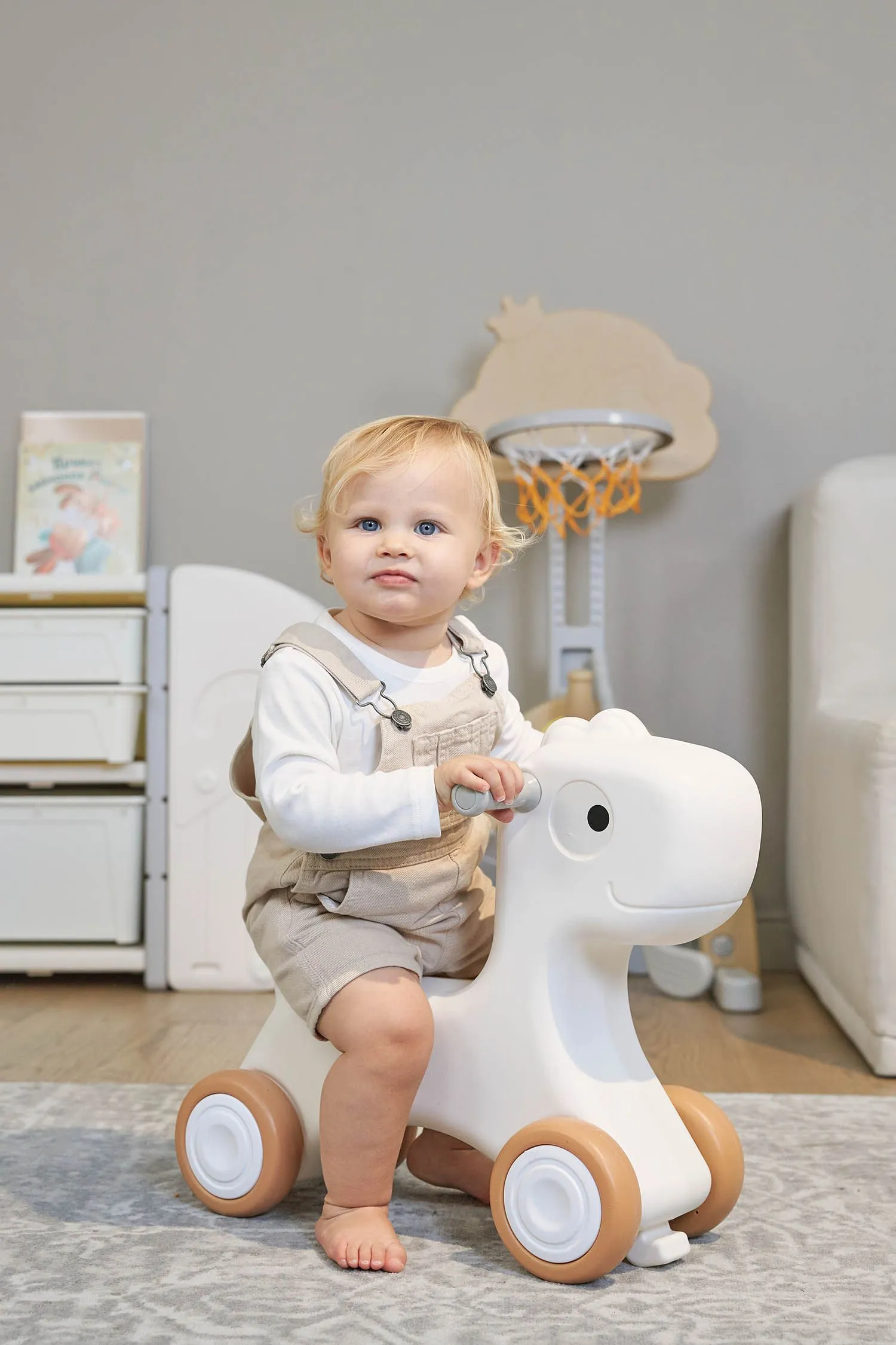 Лошадка-качалка-беговел UNIX Kids Camel PPRHWHCL