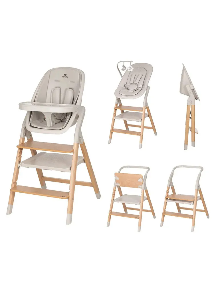 Стульчик для кормления CARRELLO Ergo Бежевый (Linen Beige) CRL-16701. Изображение 1