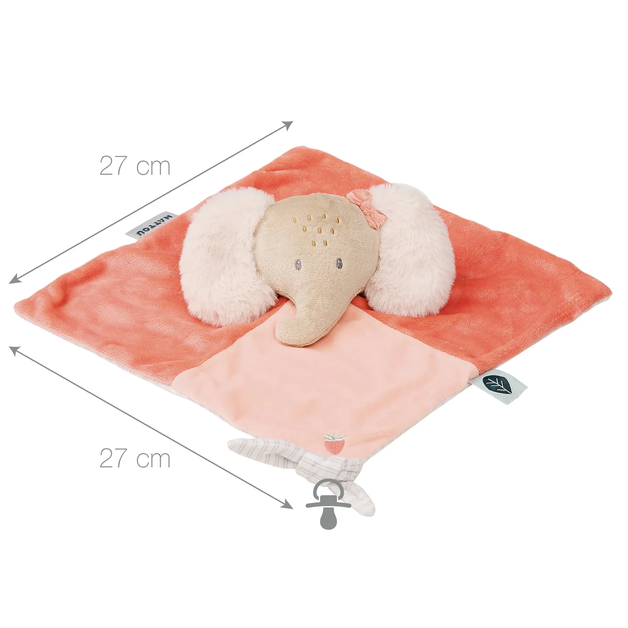 Игрушка мягкая Nattou Doudou FLO, ERNEST & OLI Слоник 682060