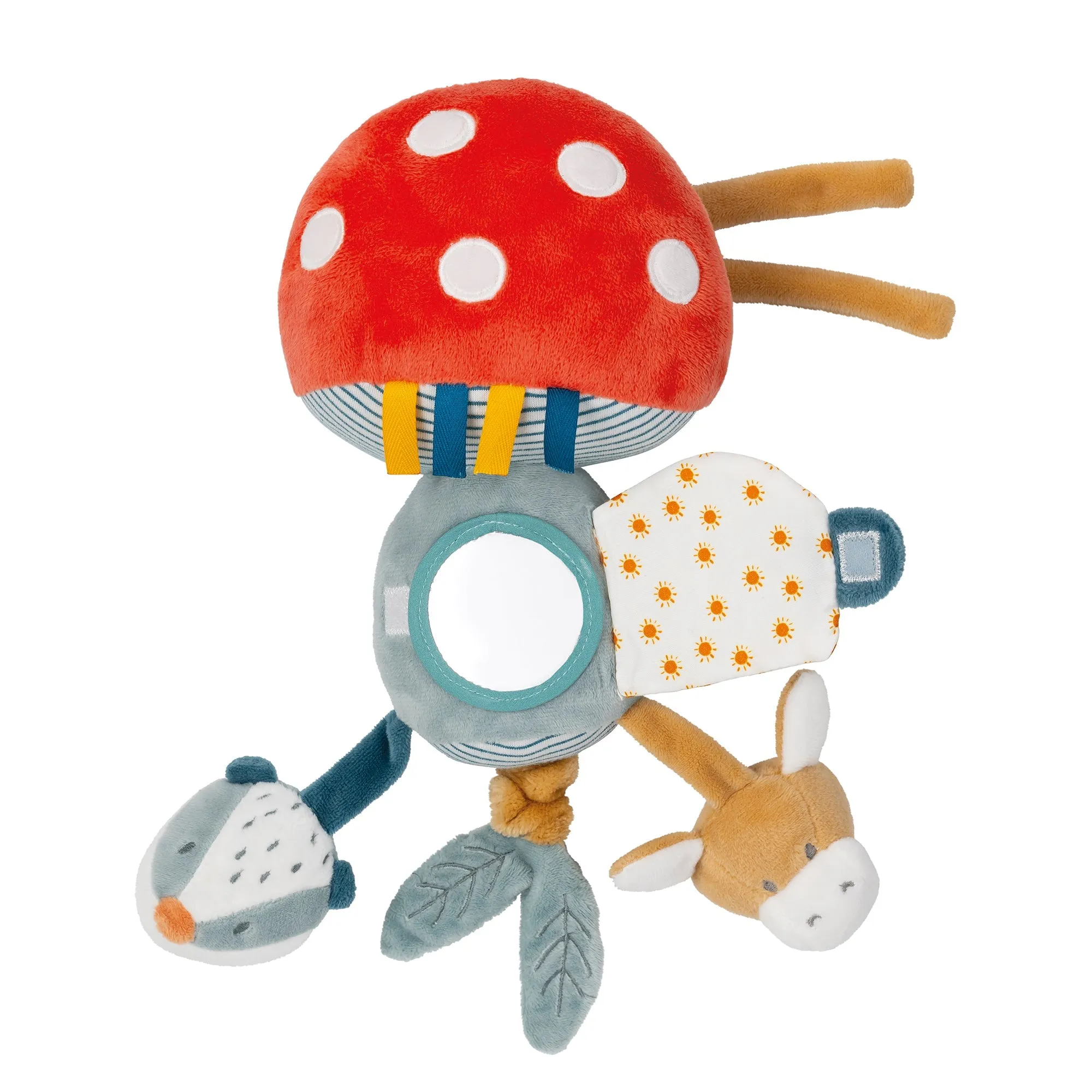 Игрушка мягкая Nattou Soft toy FELIX & LEO Барсук и Ослик Activity 595292