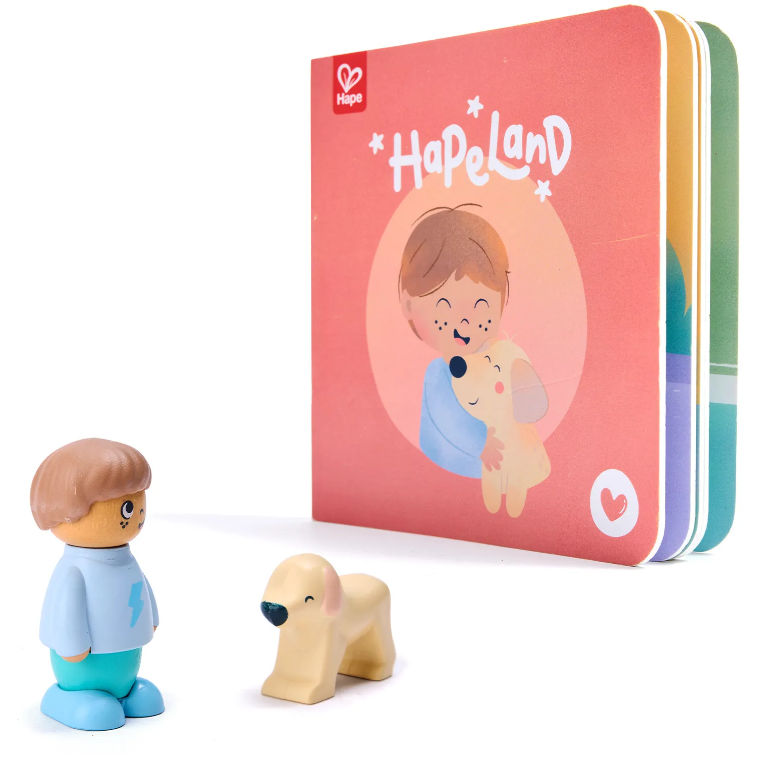 Набор игровой HAPE «Мальчик и собака» (детская иллюстрированная книга Hape Land) E3431_HP