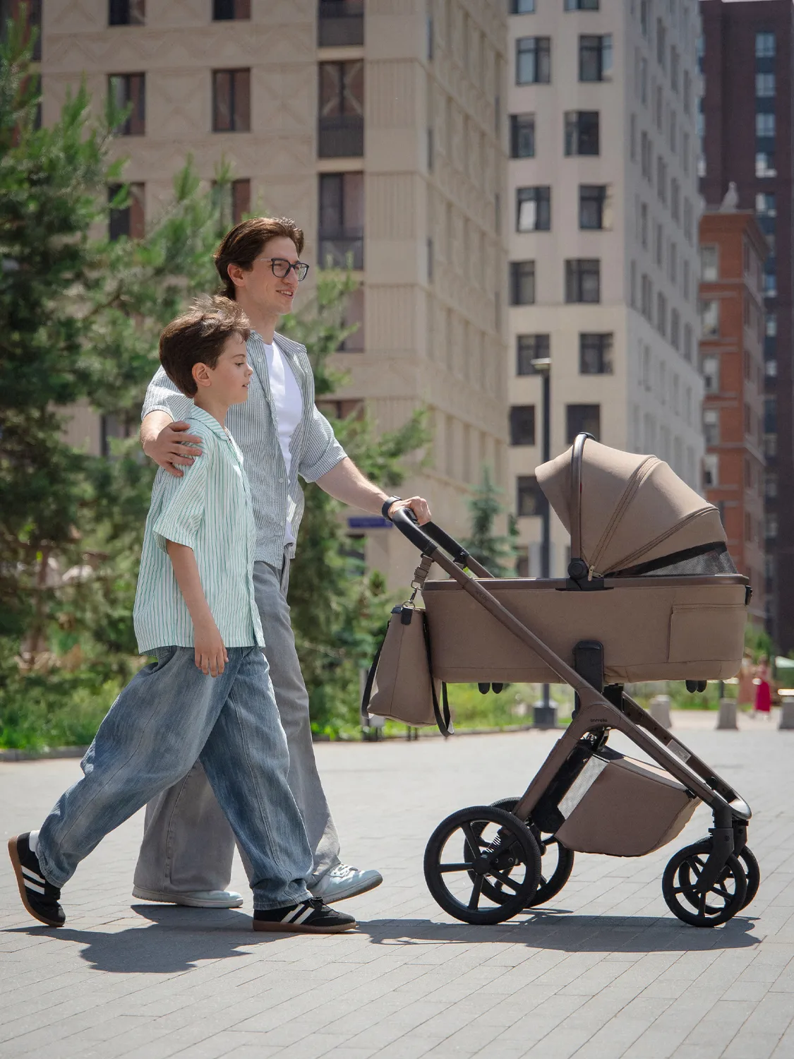 Коляска 2 в 1 CARRELLO Vector F CRL-6700, бежевый (zephyr beige). Изображение 7