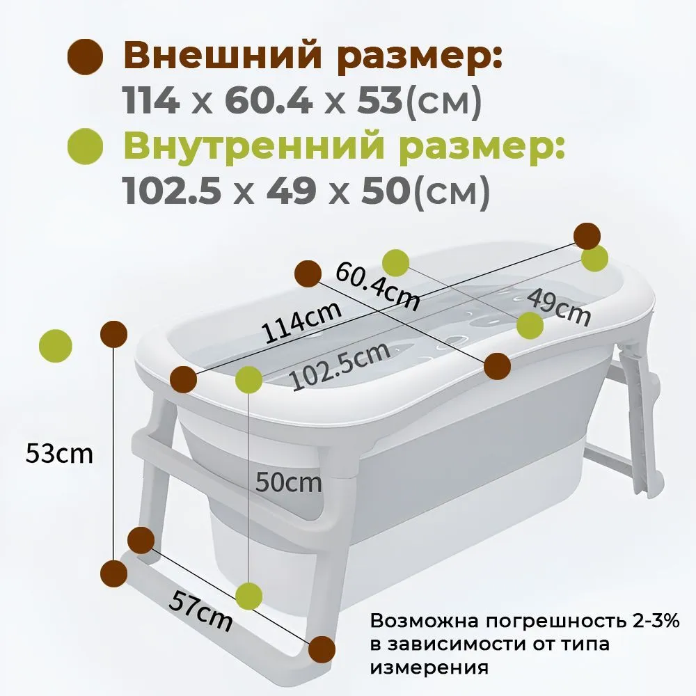 Ванночка для купания новорожденных iFam большая складная