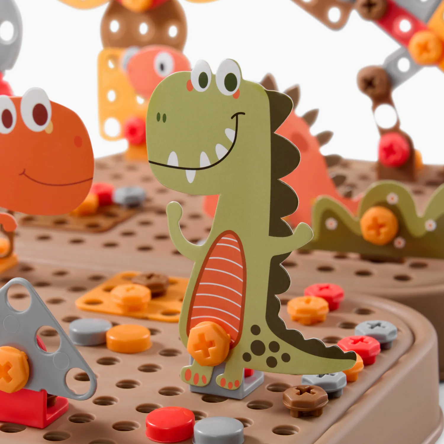 Игрушка-конструктор Happy Baby Dino Tool Kit brown 331984