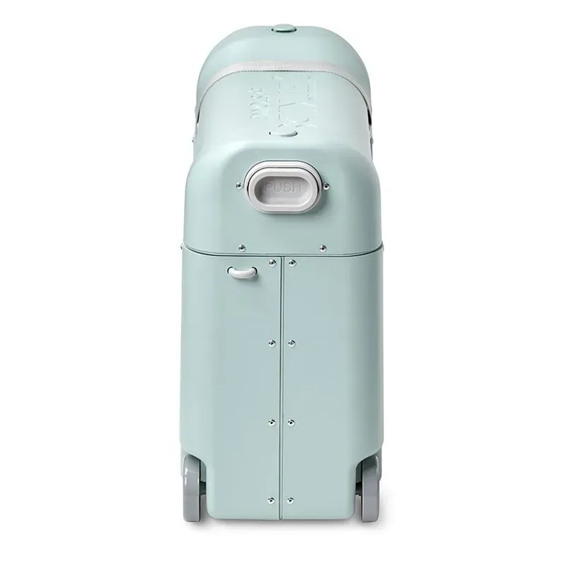 Чемодан JetKids by Stokke BedBox Green Aurora 534502  + Плед FUNNABABY Capelli белый 9215