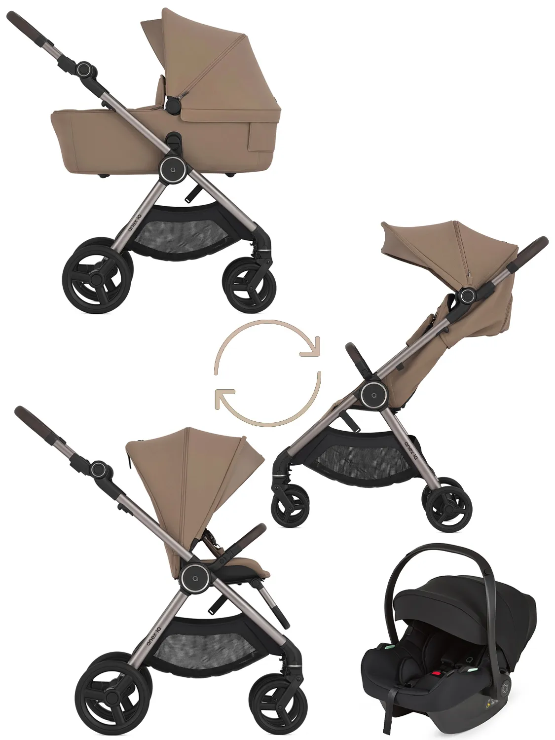 Коляска 3 в 1 ANEX iQ Premium