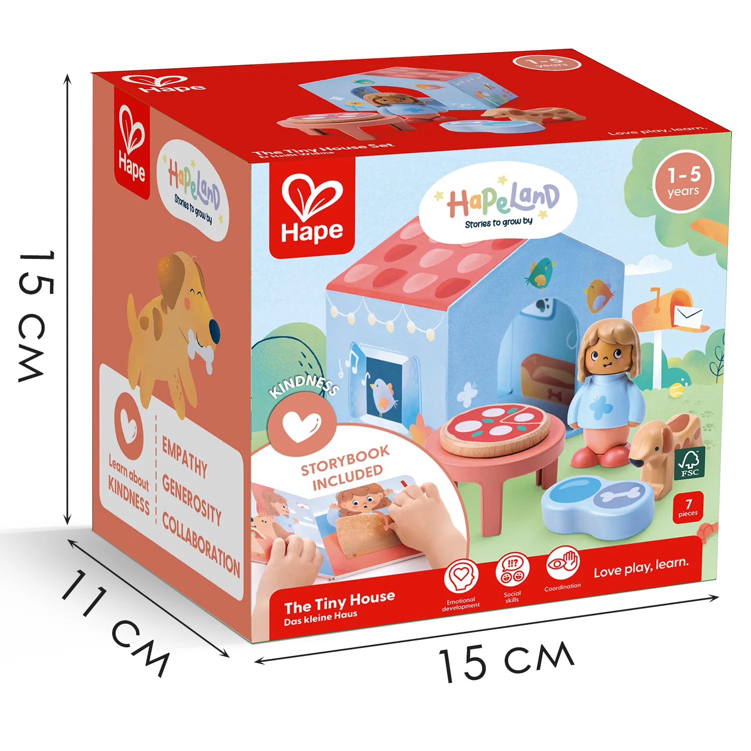 Набор игровой HAPE «Маленький домик» (детская иллюстрированная книга Hape Land) E3442_HP