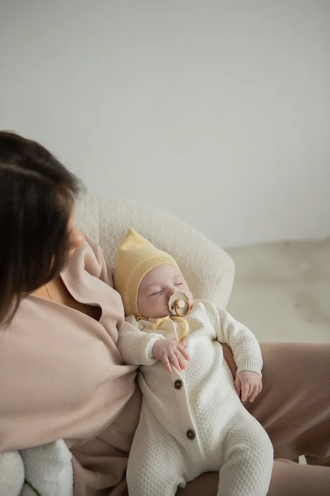 Комбинезон детский LoomKnits Кремовый хлопок