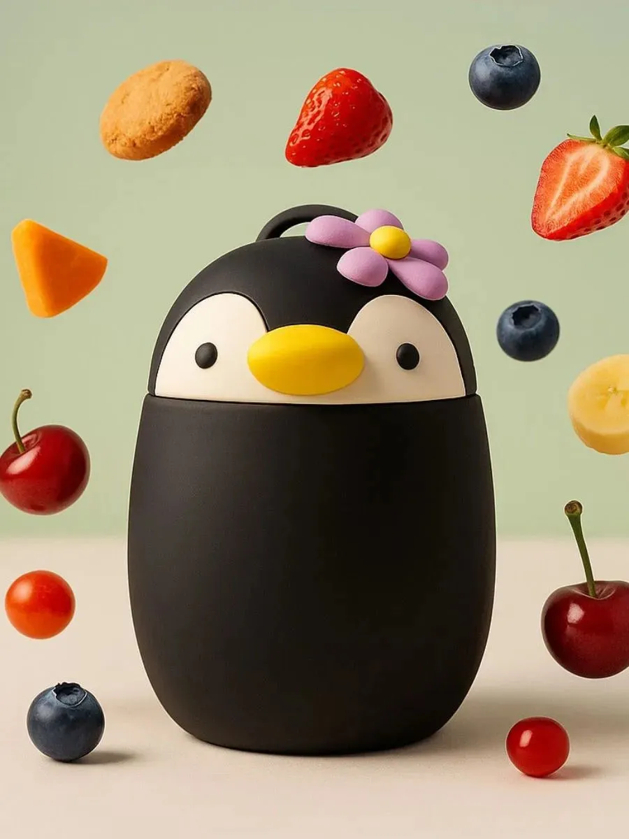 Термоконтейнер Asobu для еды Foodie 600 мл пингвин 75229. Изображение 12