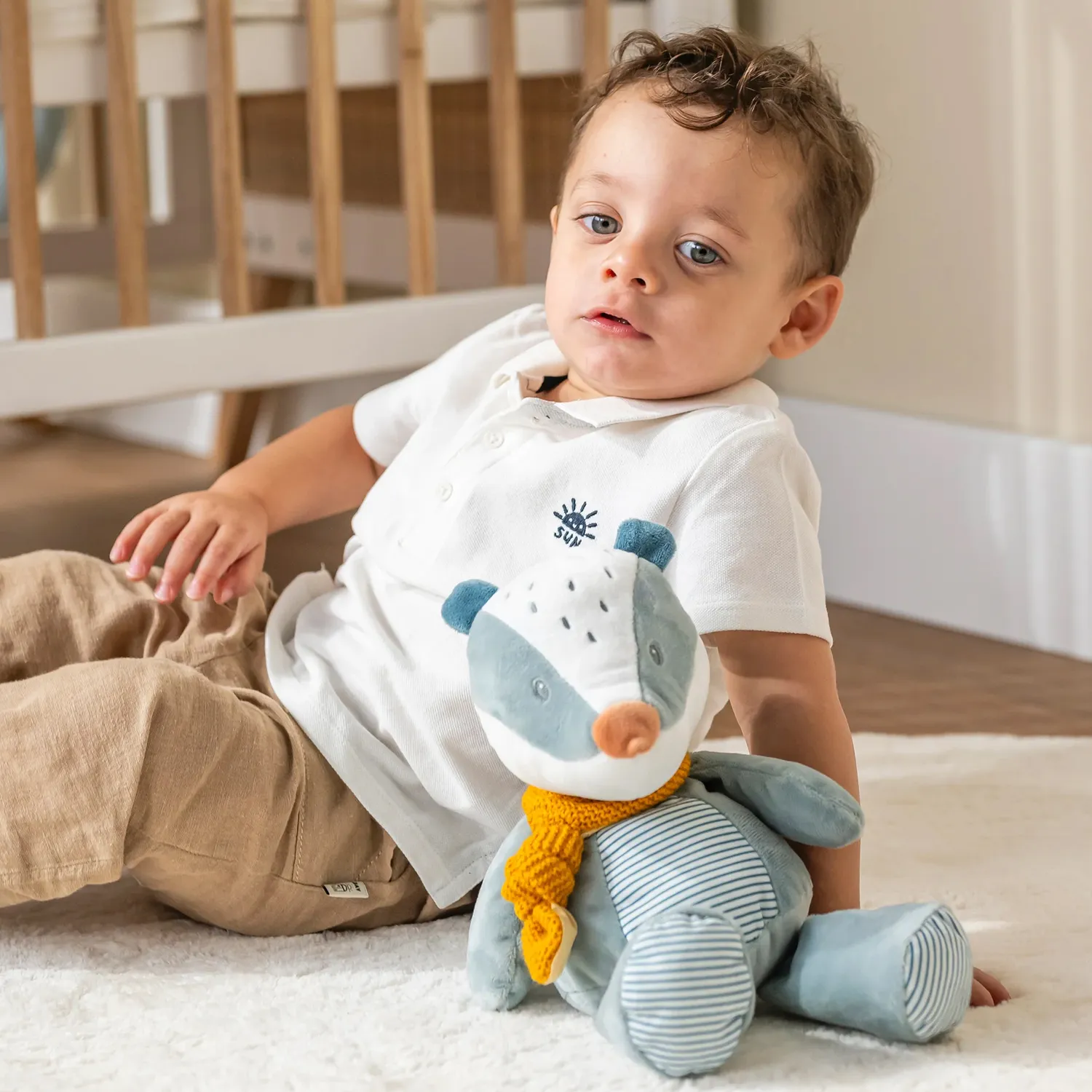 Игрушка мягкая Nattou Doudou FELIX & LEO Барсук 595100