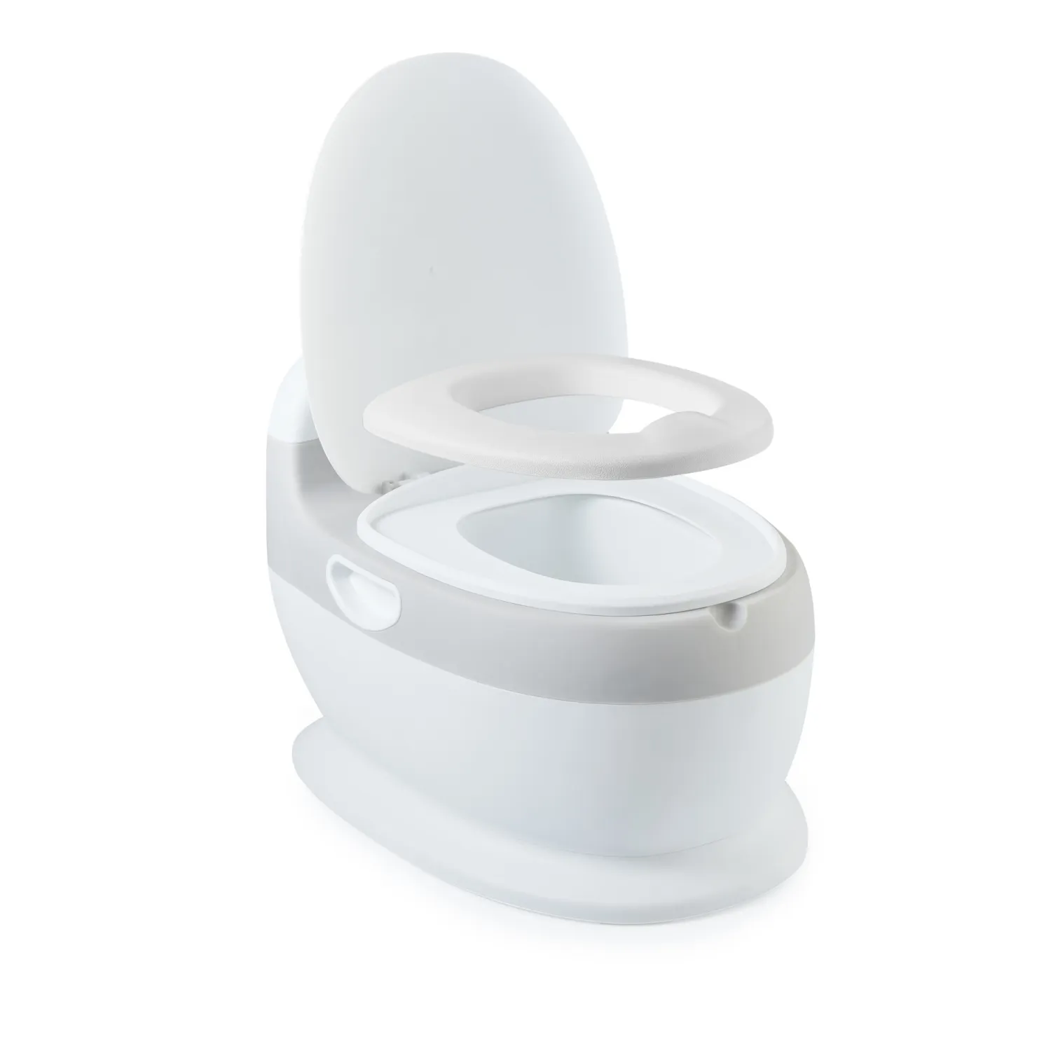 Горшок Happy Baby детский TOLLY в форме унитаза grey 34025