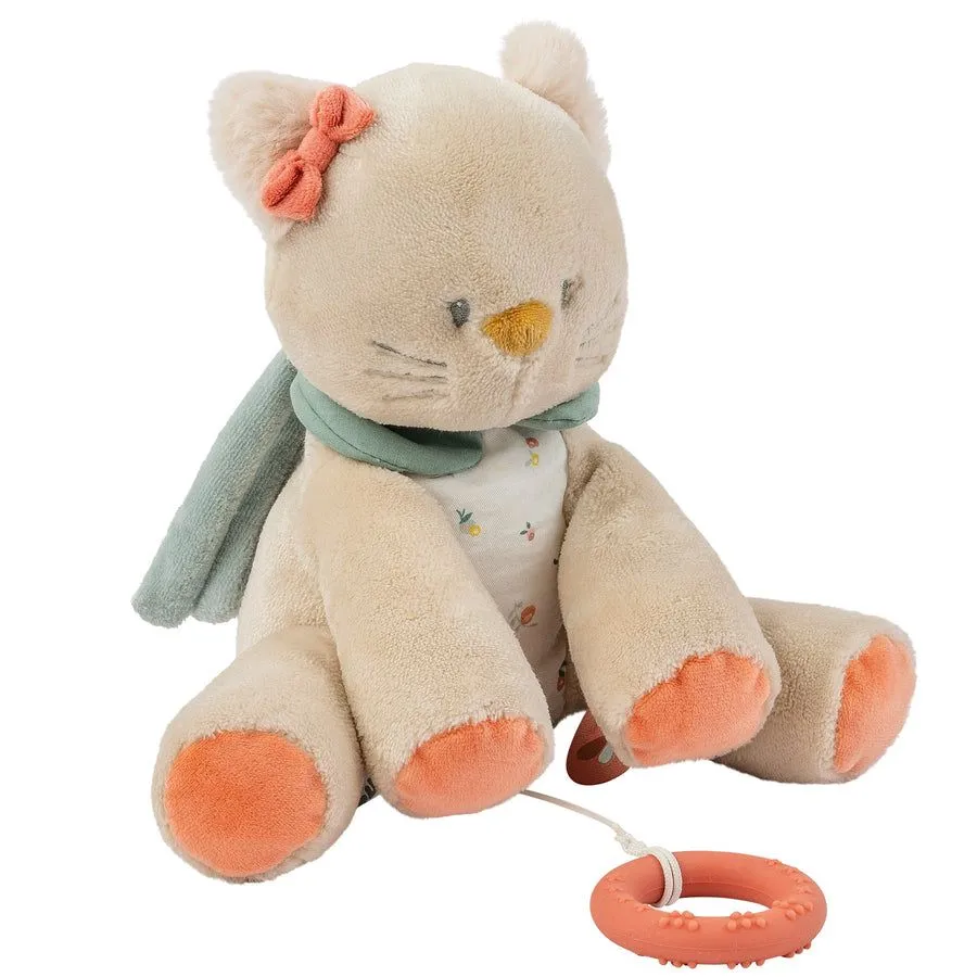 Игрушка мягкая Nattou Musical Soft toy MILA ZOË LANA Кот музыкальная 266055