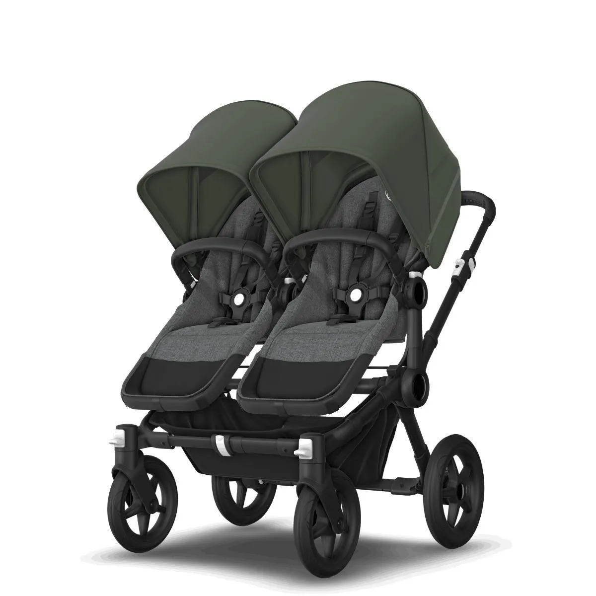 Коляска 2 в 1 Bugaboo Donkey5 Twin шасси Black