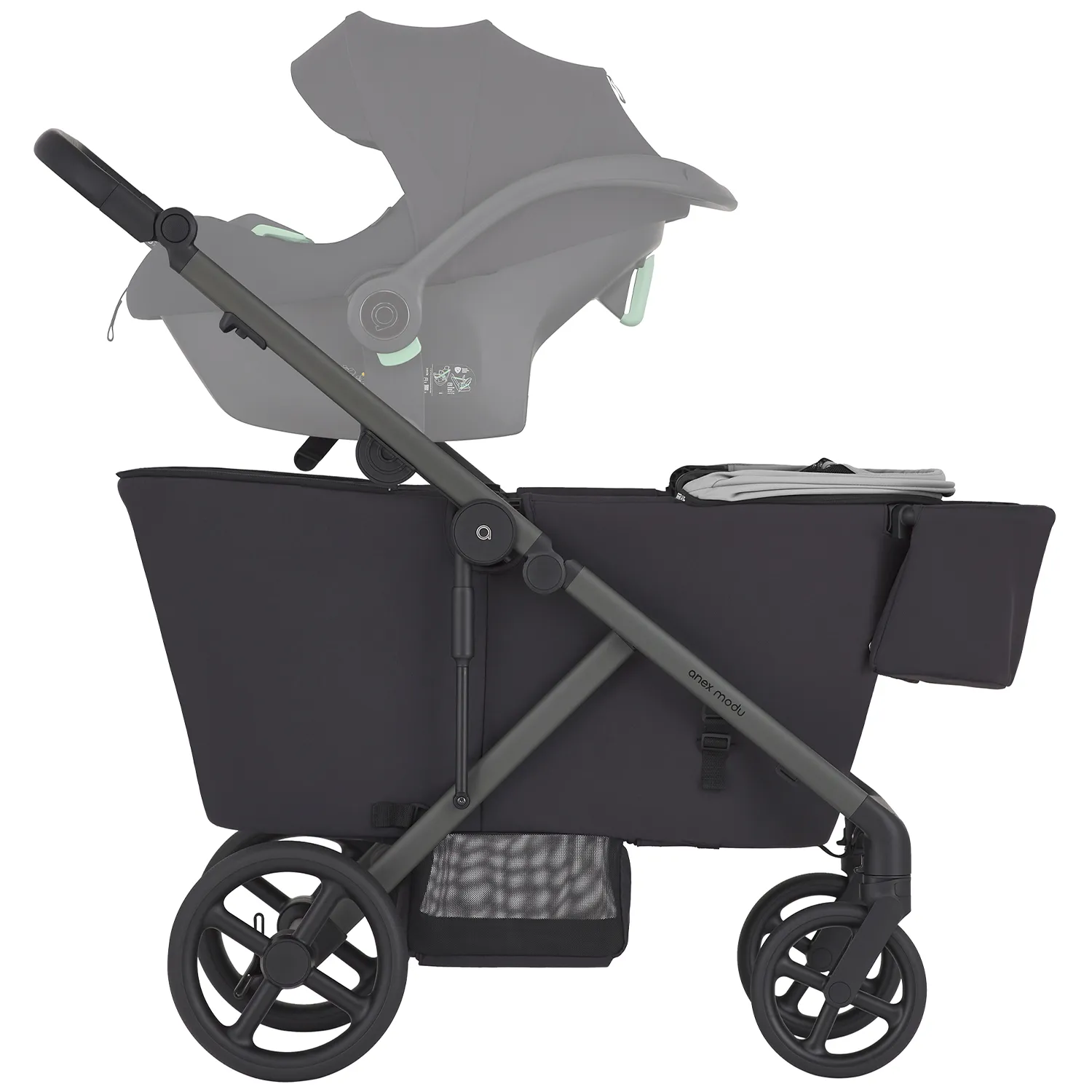 Коляска-вагончик прогулочная Wagon для двойни Anex Modu