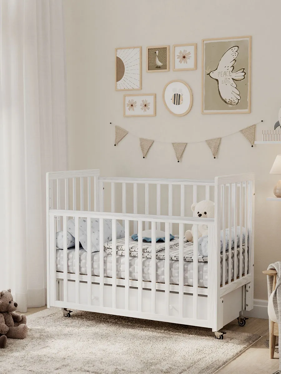 Кровать ANTEMI Classic Sleep Premium 120х60 с ящиком-маятником