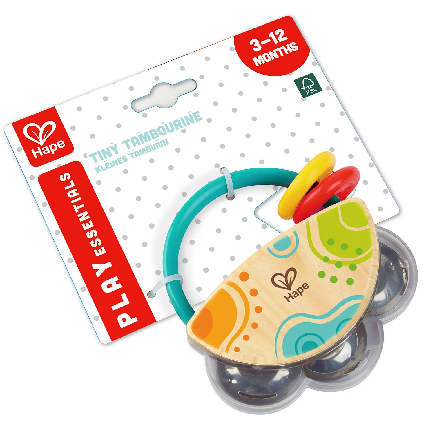 Погремушка Hape «Бубен» для малышей E0128_HP