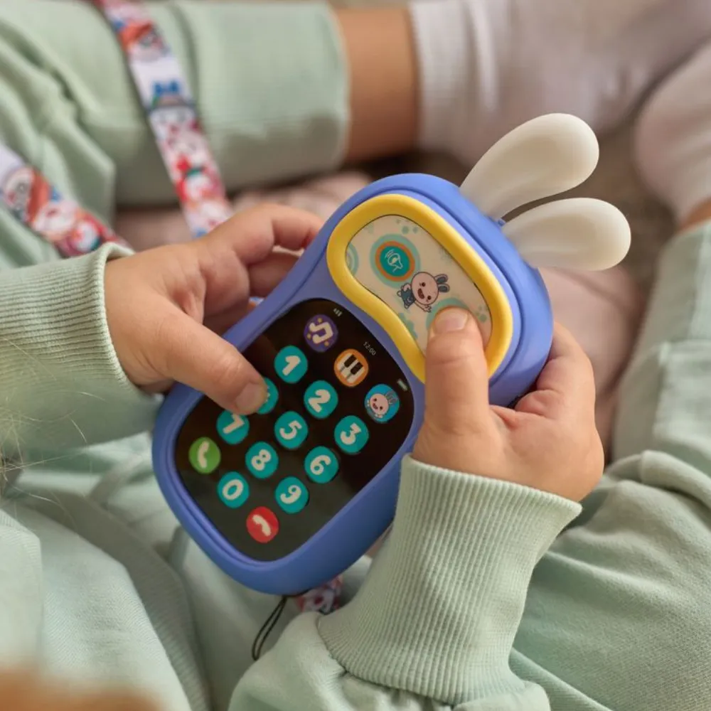 Интерактивная игрушка Alilo Телефон Ушастик-Лапочка P3 фиолетовый 60420