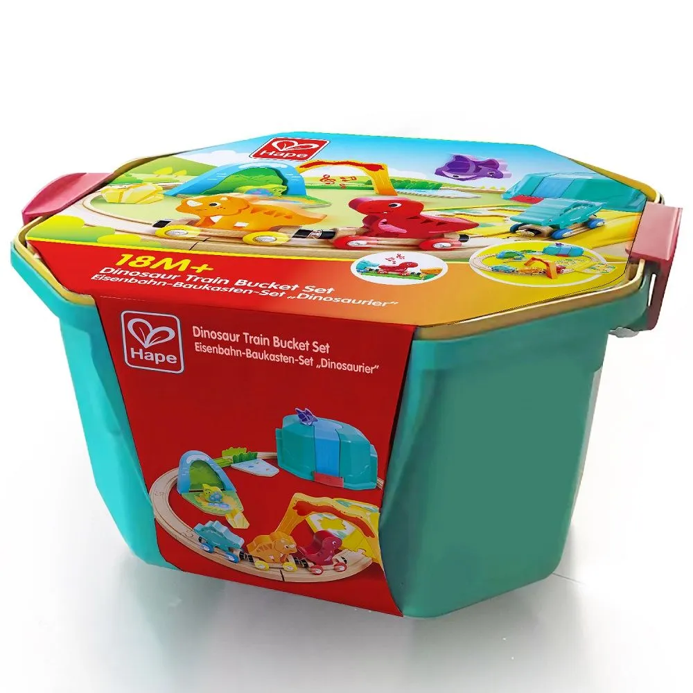 Железная дорога Hape «Динозаврики в контейнере» 27 элементов E3828_HP