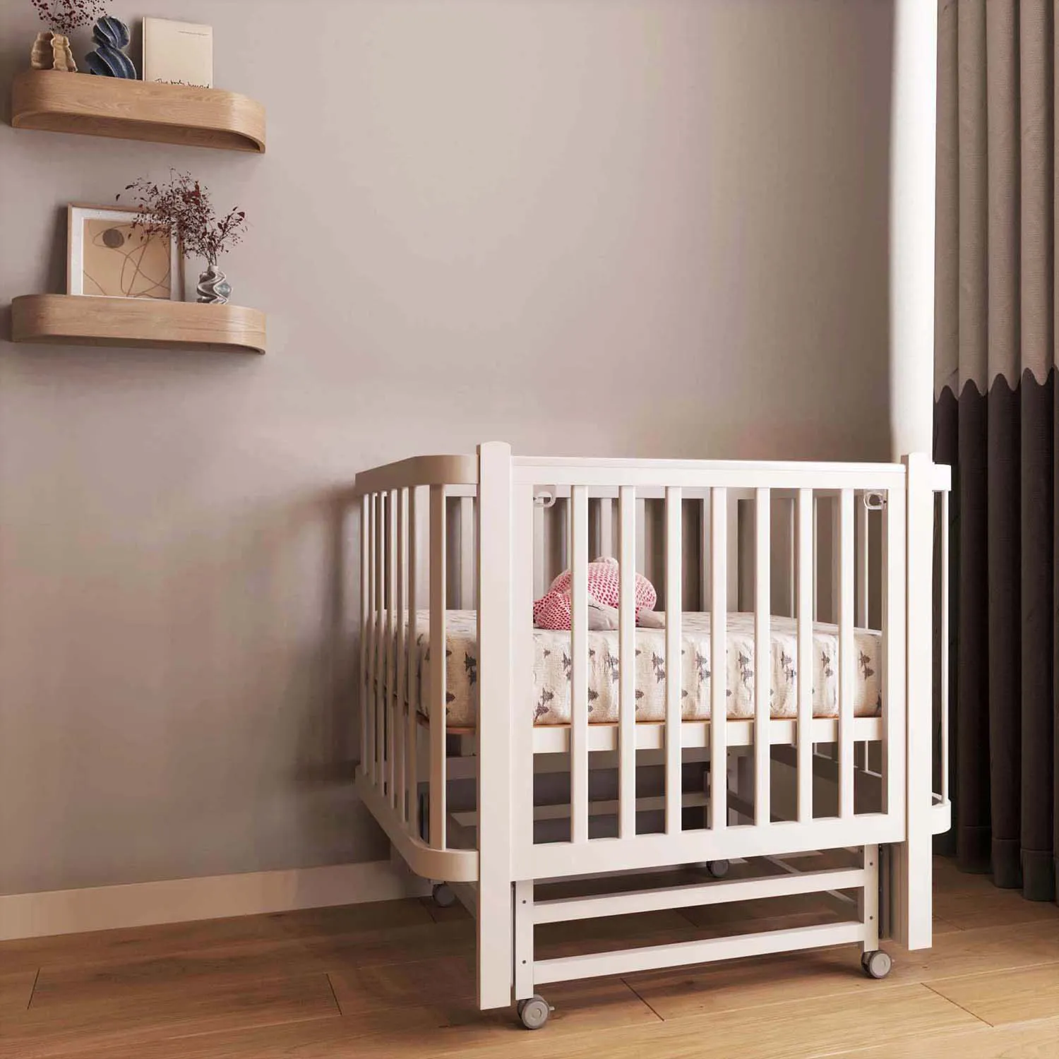 Кроватка детская ANTEMI Terra Light New с маятником 100х70