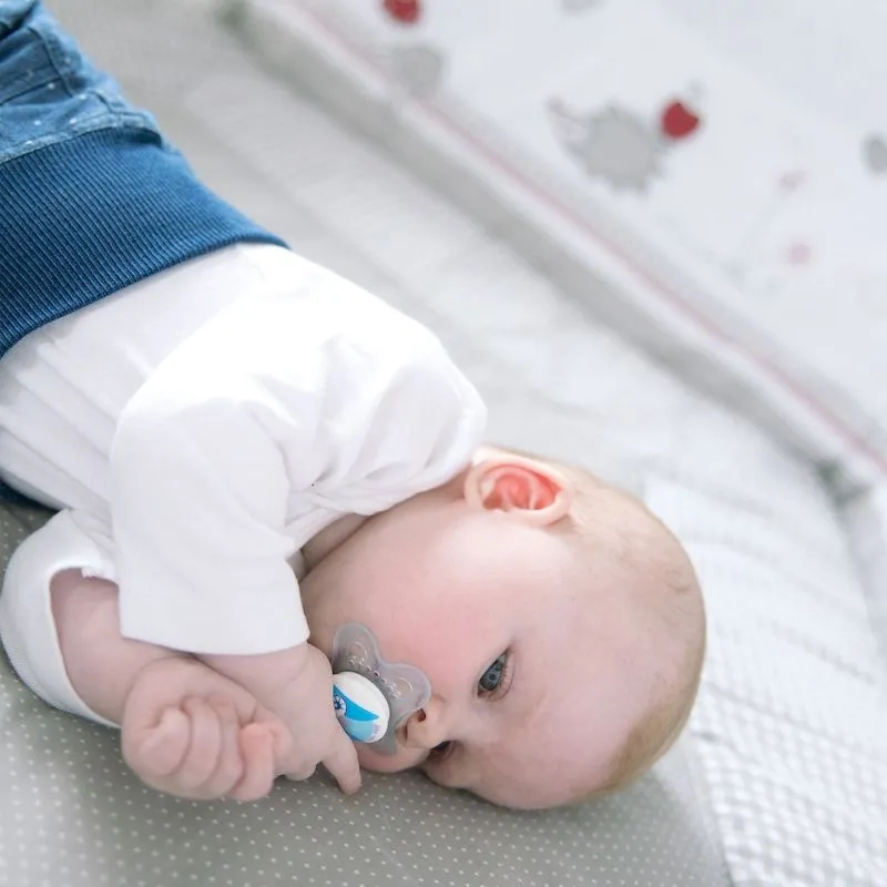 Детский прямоугольный манеж Roba 75х100 см с бампером Adam&Owl 0241WS148