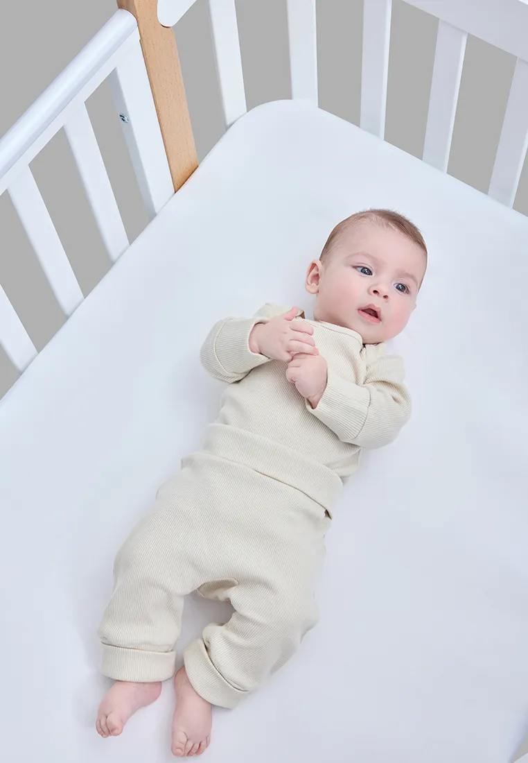 Набор простыней Happy Baby на резинке 100x70 см 2 штуки white 87578