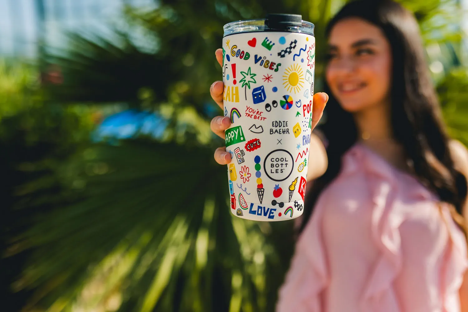 Термокружка Cool Bottles Tumbler Eddie Baehr Good Vibes 550 мл CBT55GVI