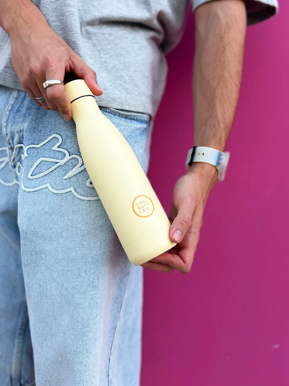 Термос-термобутылка Cool Bottles Soft Ванильный (Vanilla) 500мл CB500SOV. Изображение 5