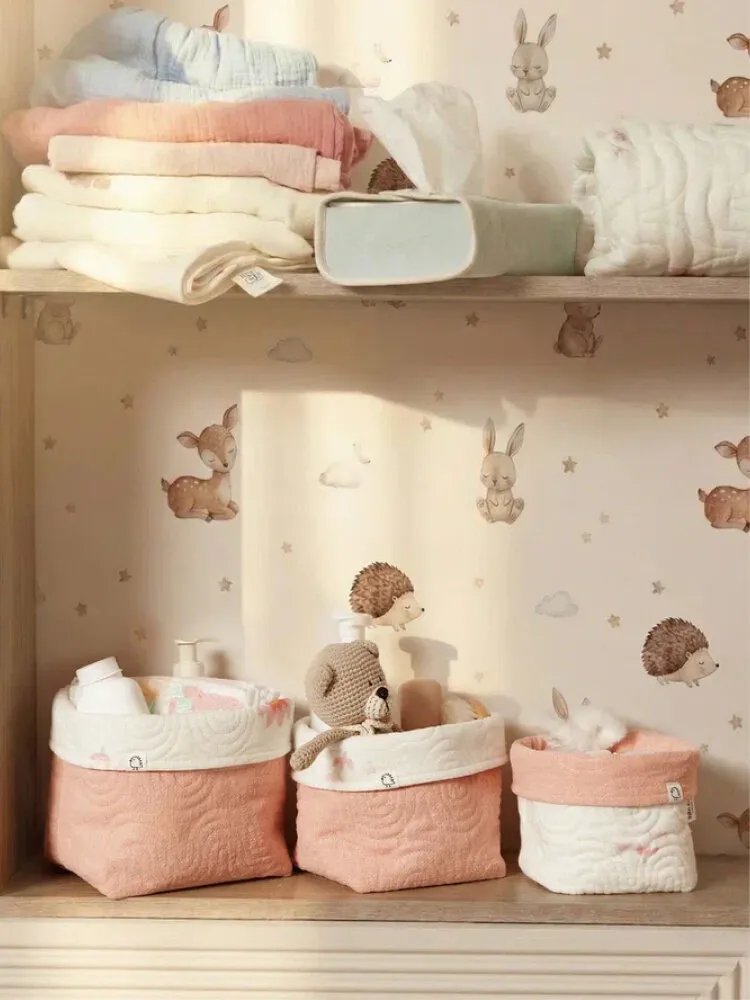 Корзины для хранения BUBA KIDS 3 шт. Кувшинка розовая/Пудра BKBASK103. Изображение 7