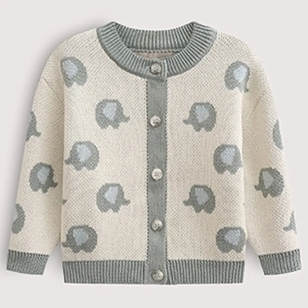 Кардиган детский LoomKnits Слоники мультиколор