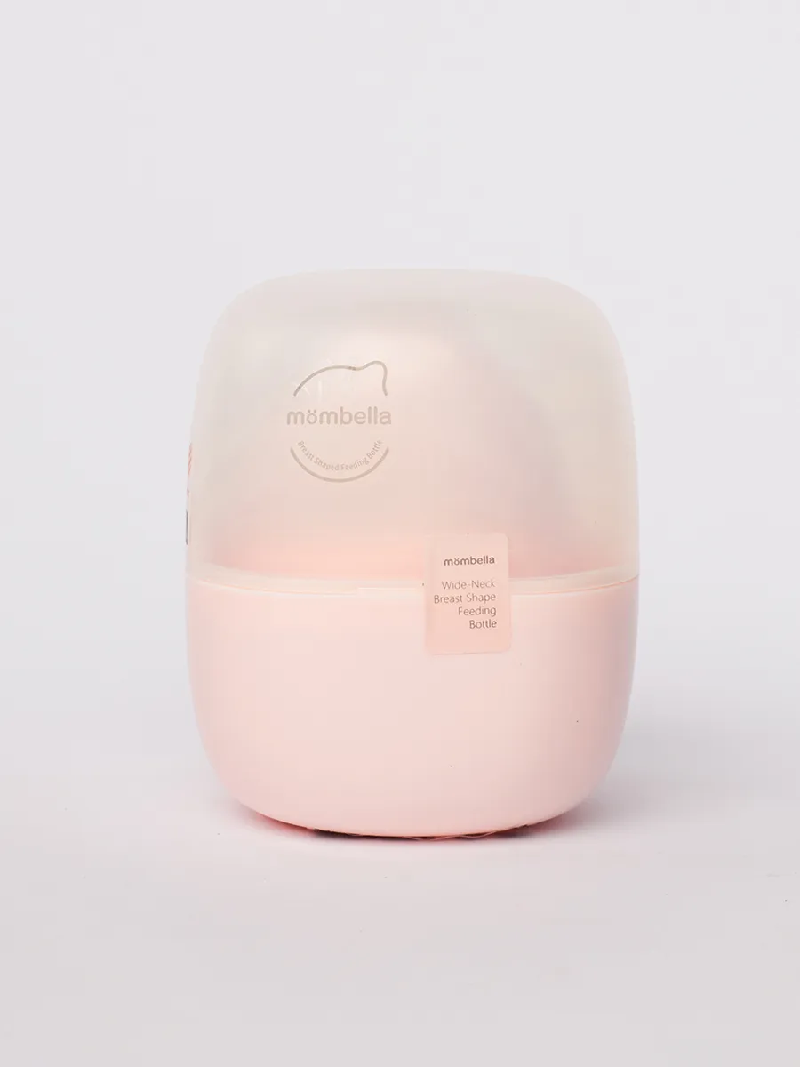 Бутылочка Mombella силиконовая антиколиковая Wide Neck широкая 120 мл розовая 8138. Изображение 5