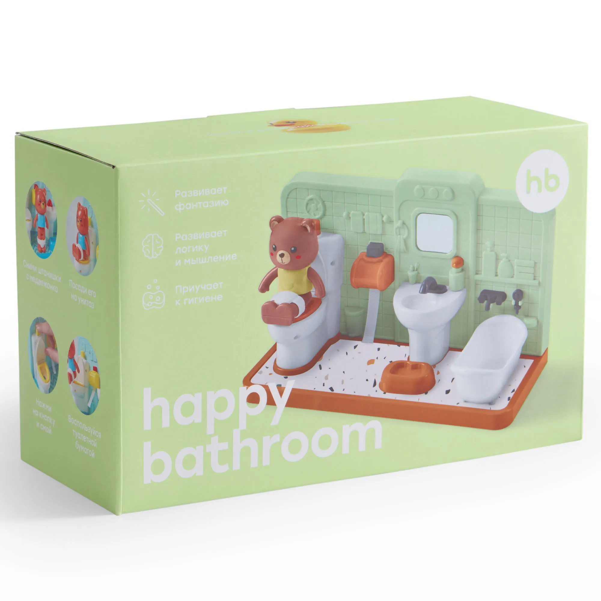 Игрушечный набор Happy Baby ванная Happy Bathroom 331973