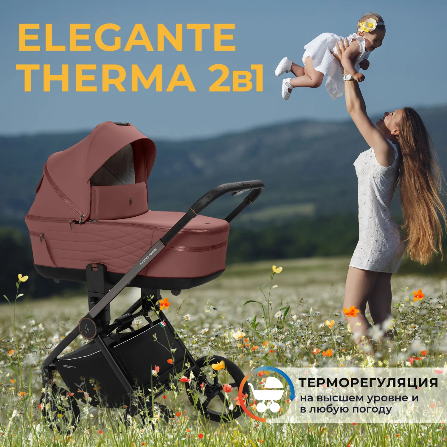 Коляска 2 в 1 SBL / Sweet Baby Elegante Therma