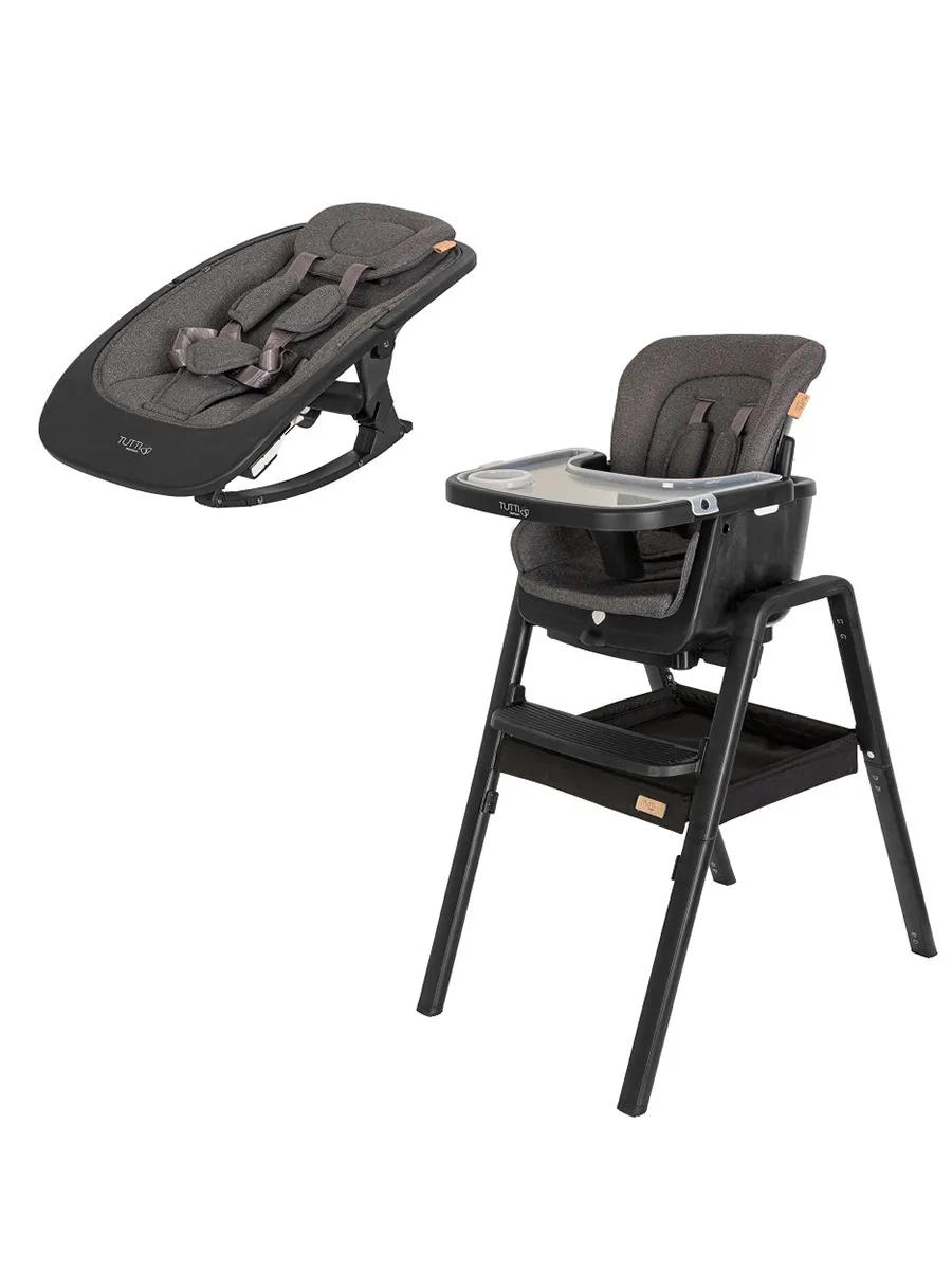 Стул Tutti Bambini для кормления High chair NOVA Complete Black/Black 611010/9999B Витрина