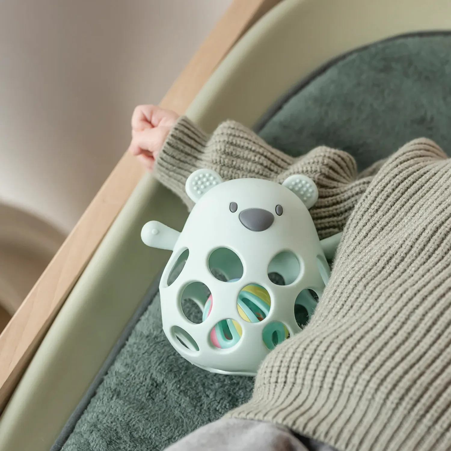 Прорезыватель Nattou Lapidou силикон Мишка и Шар