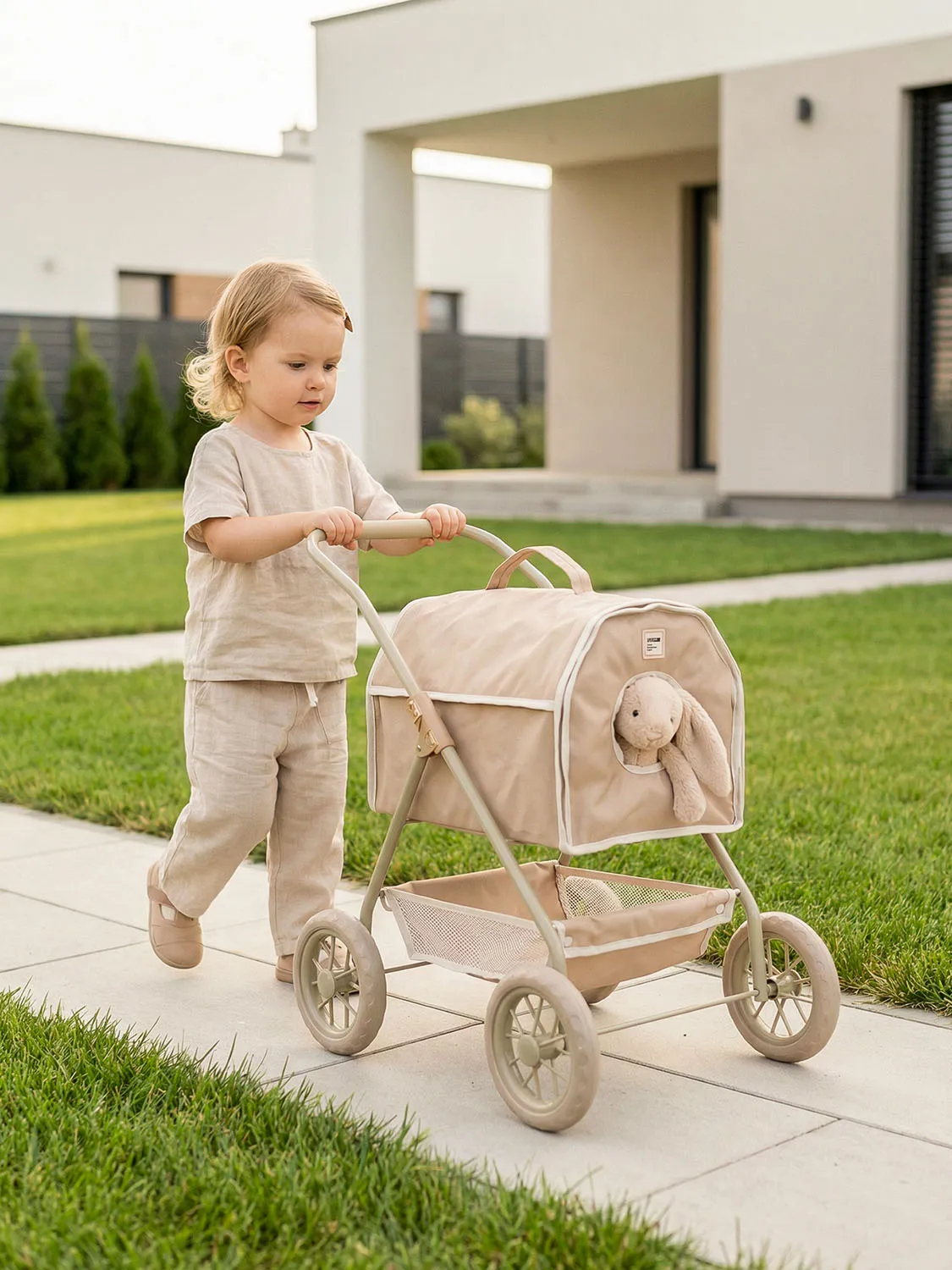 Коляска UNIX Kids Pet Doll для кукол Бежевый (Camel) DOLLPETCL