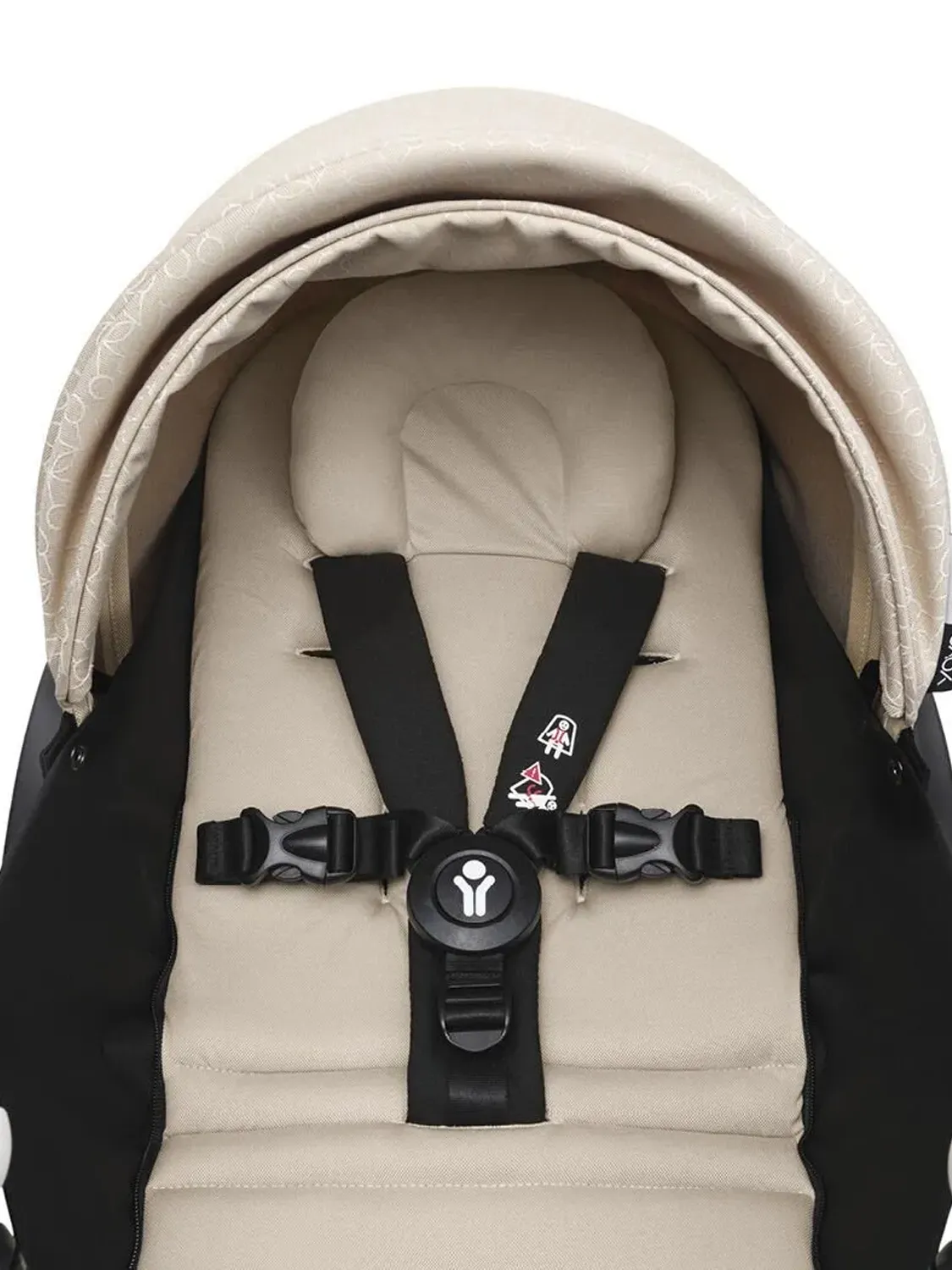 Коляска 2 в 1 STOKKE YOYO3 Бонпоинт, рама черная, люлька мягкая. Изображение 8