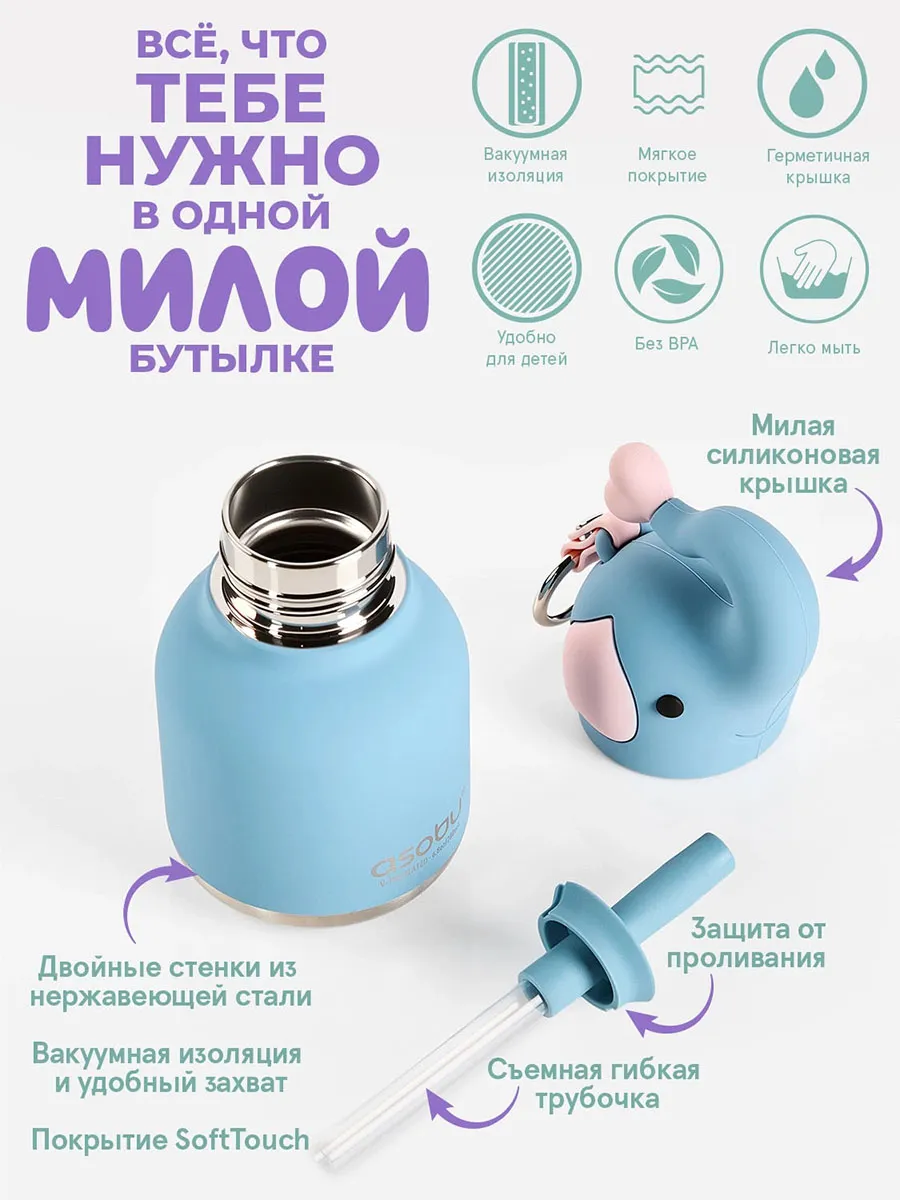 Бутылка Asobu для холодных и горячих напитков Mini Bestie 200 мл