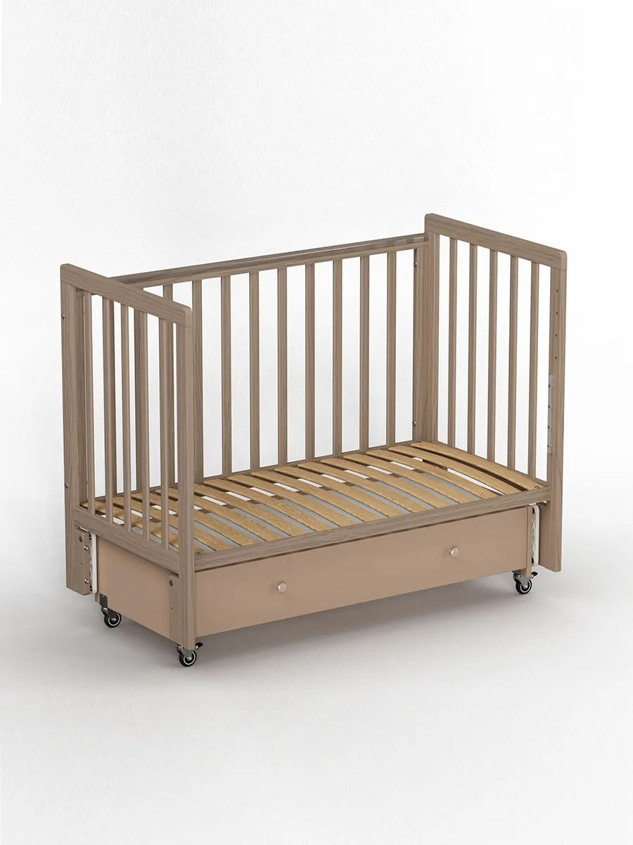 Кровать ANTEMI Classic Sleep Premium 120х60 с ящиком-маятником капучино НИК 24