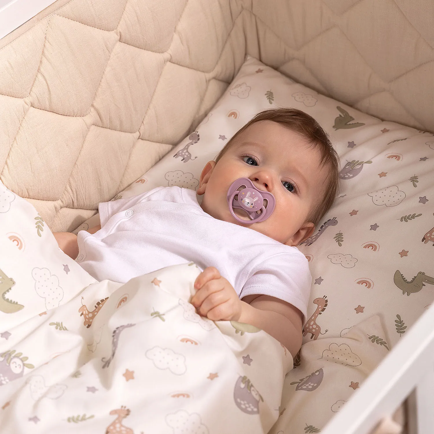 Защита для детской кроватки (бампер стеганый универсальный) PERINA Slim