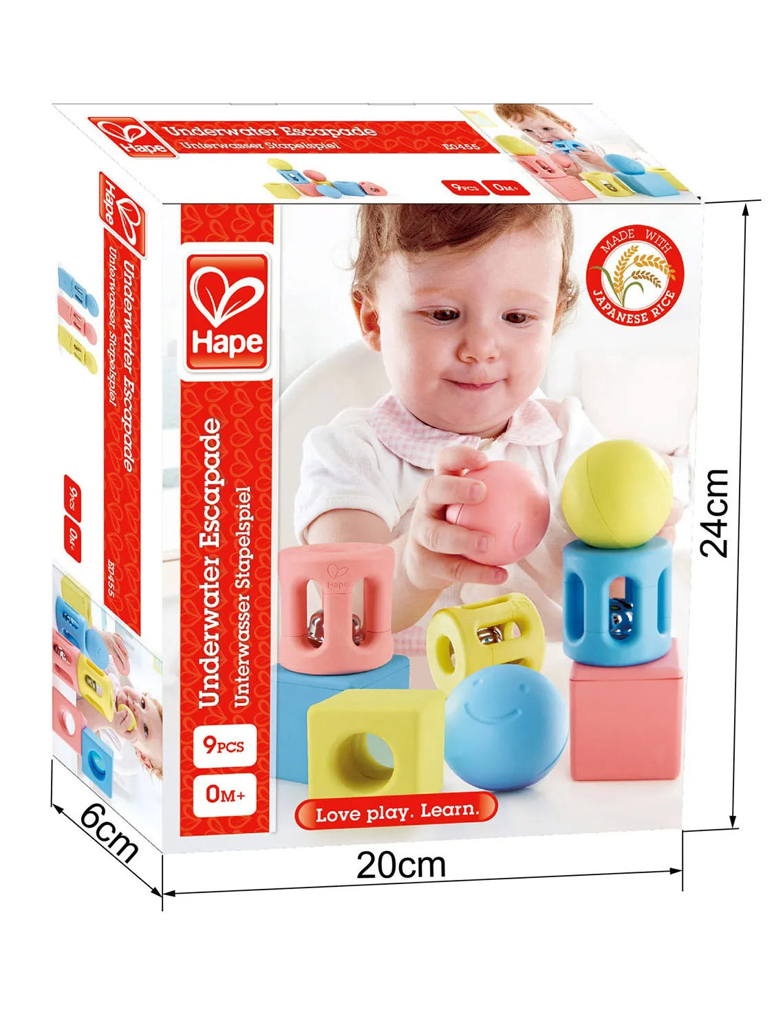 Набор погремушек HAPE для малышей Конструктор "Улыбка" E0456_HP