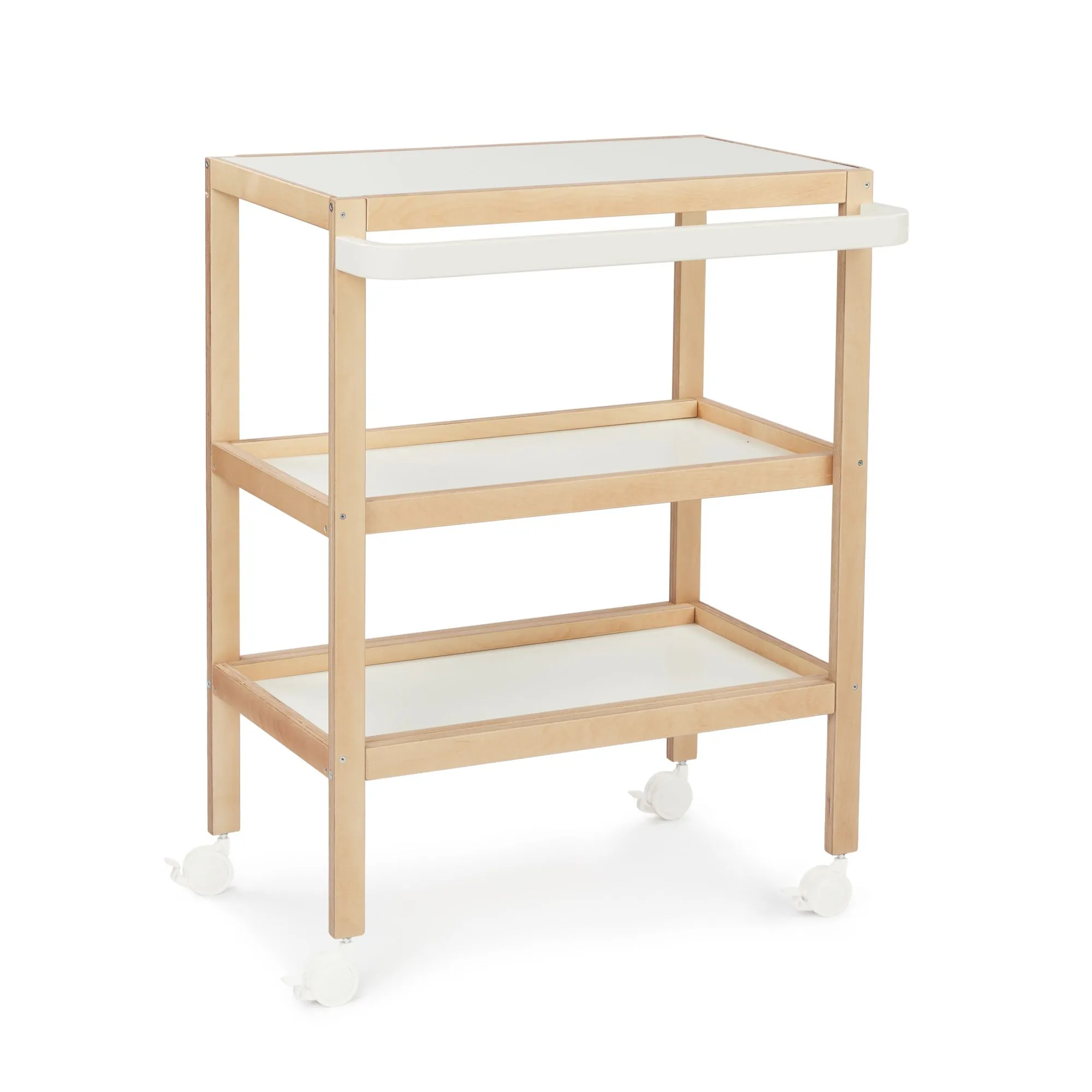 Комплект Happy Baby: пеленальный стол LAFINO с матрасом white 91039