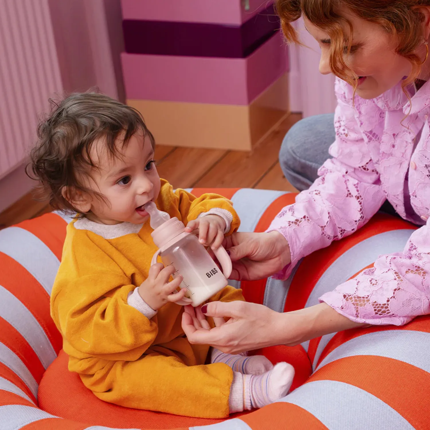 Соска BIBS силиконовая для бутылочки средний поток, 2 шт.