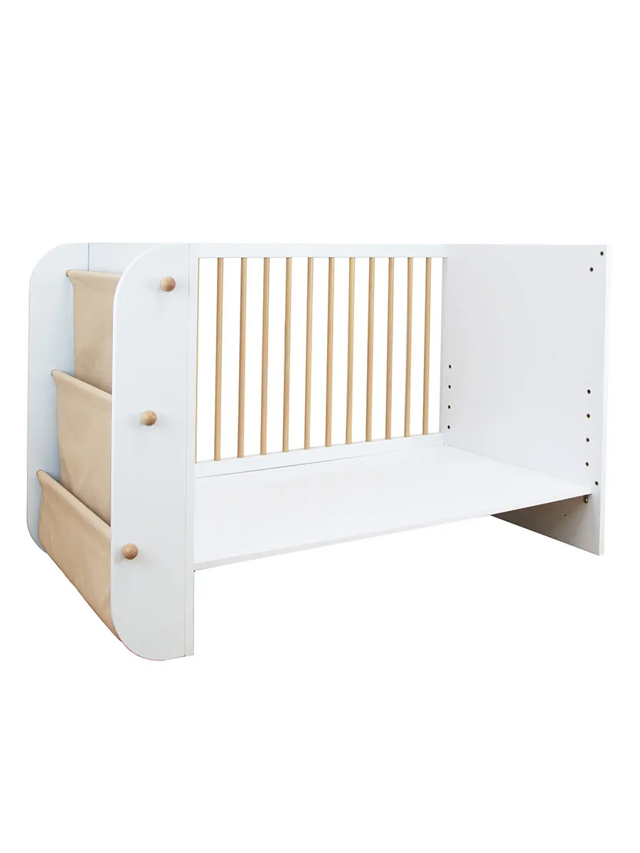 Кровать Micuna Salonica 120*60 белый/дерево (white/wood). Изображение 22