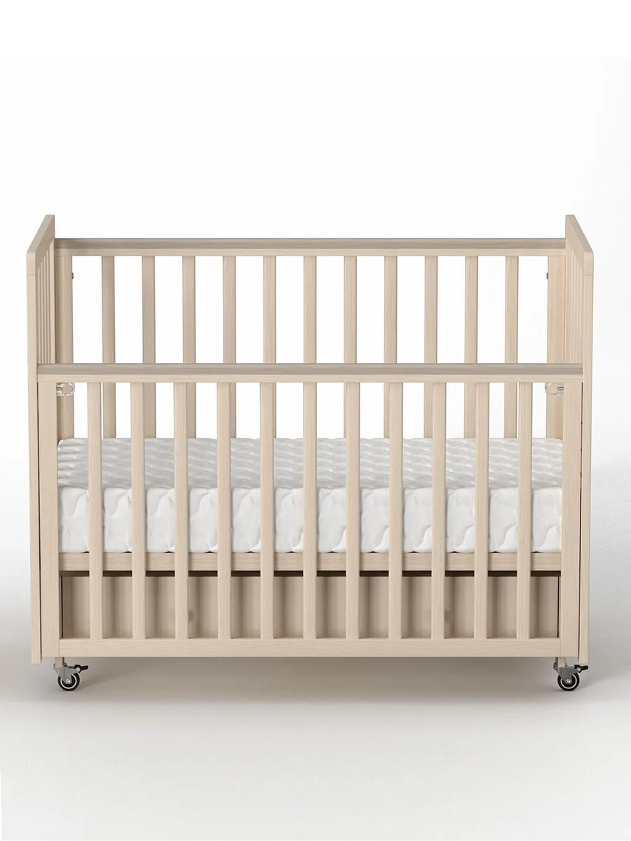 Кровать ANTEMI Classic Sleep Premium 120х60 с ящиком-маятником сатин НИК 24сатин. Изображение 11