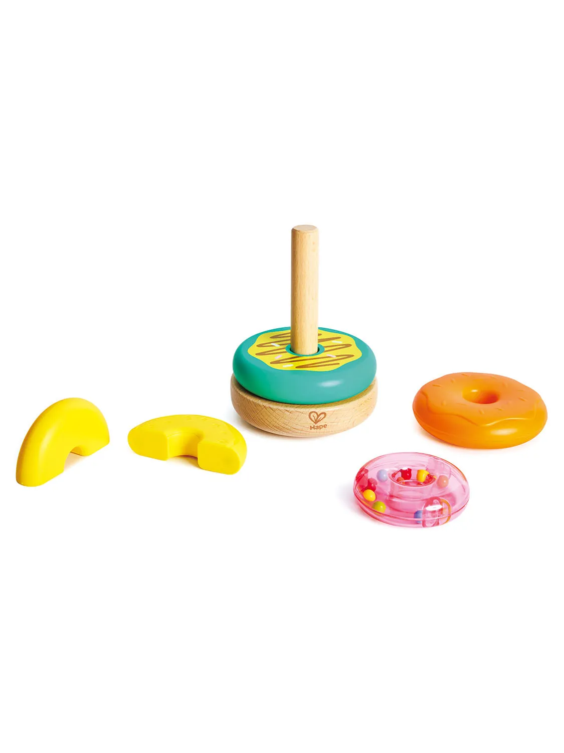 Игрушка развивающая HAPE «Пирамидка» Башня пончиков E0532_HP