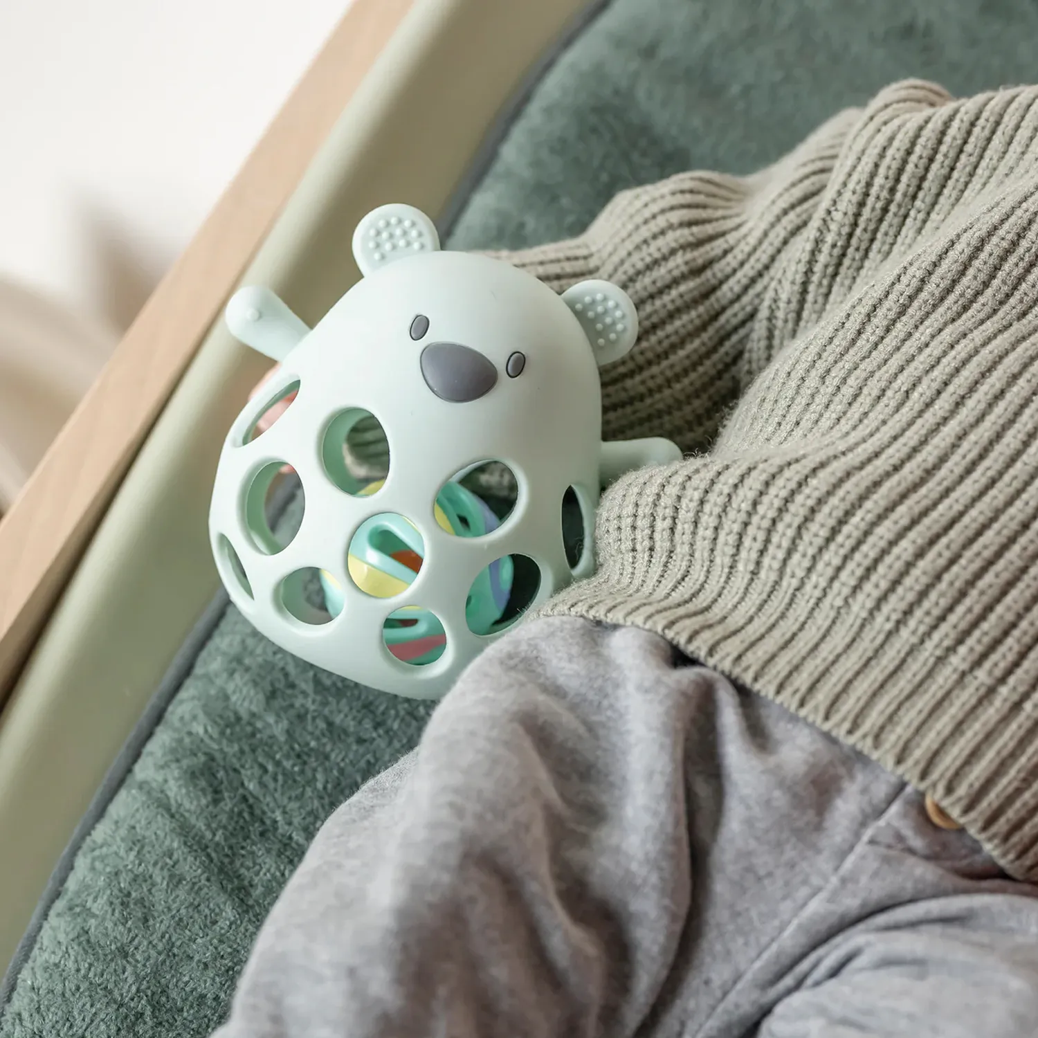 Прорезыватель Nattou Lapidou силикон Мишка и Шар