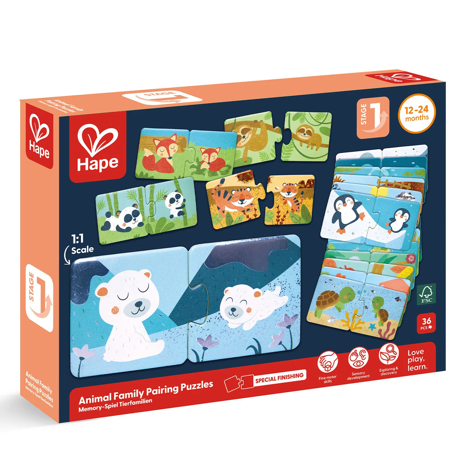 Пазл HAPE для детей развивающий «Найди пару» E1664_HP