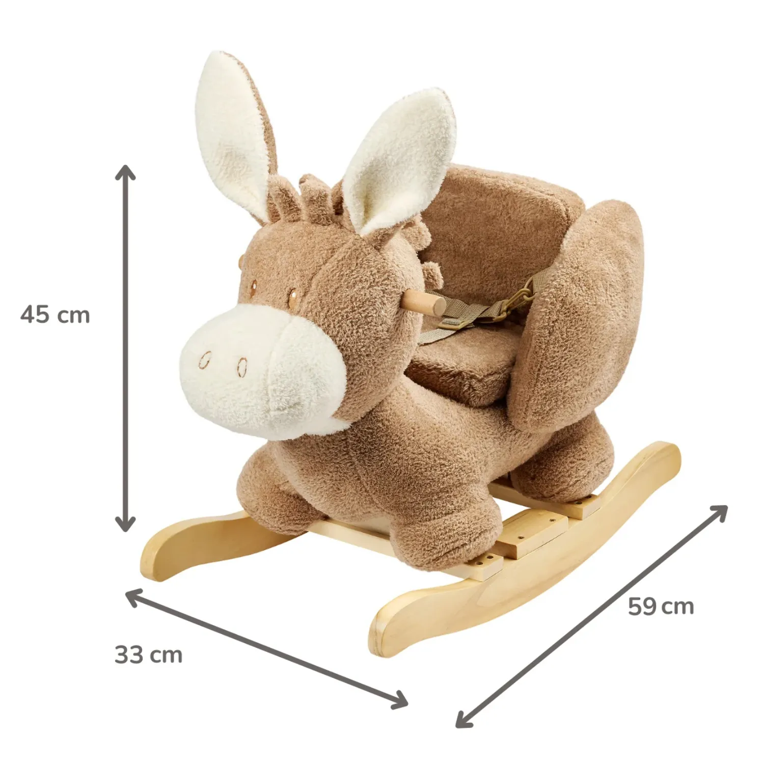Качалка детская Nattou TEDDY Ослик beige 544108