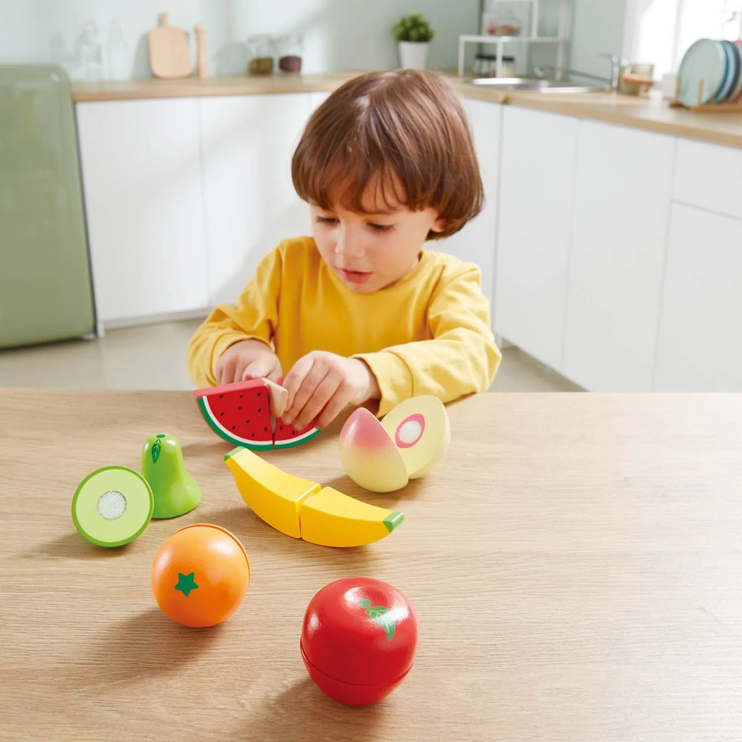 Набор игровой детский HAPE Фрукты деревянные 7 предметов  E3182_HP